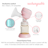 be mini x portable breast pump (mint)